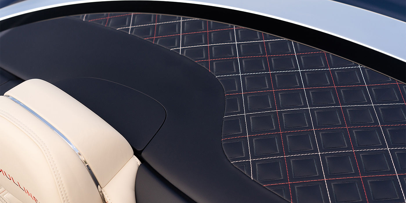 Bentley Geneve Bentley Continental GTC Mulliner convertible seat and cross stitched tonneau cover